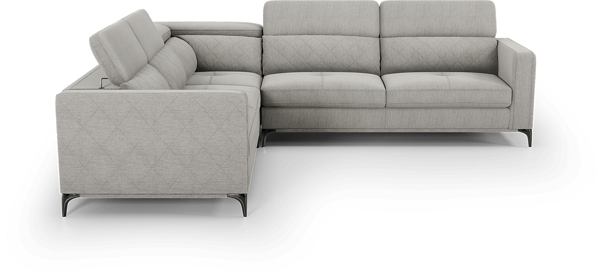 Via Sorrento Dove 3 Pc Sectional - Image 7