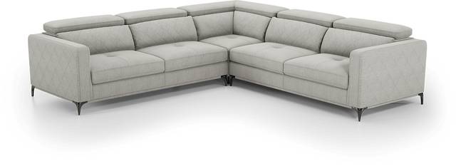 Via Sorrento Dove 3 Pc Sectional - Thumbnail - Image 1