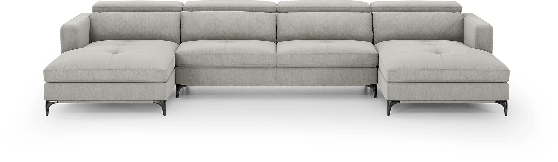 Via Sorrento Dove 3 Pc Sectional - Image 1
