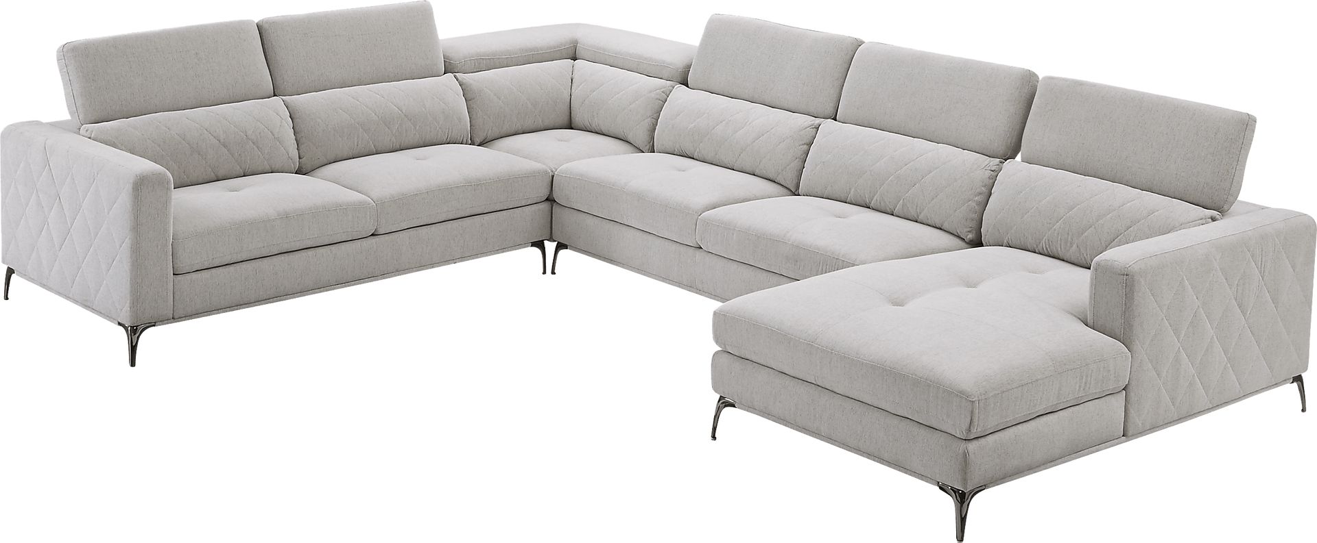 Via Sorrento Dove 4 Pc Sectional - Image 2