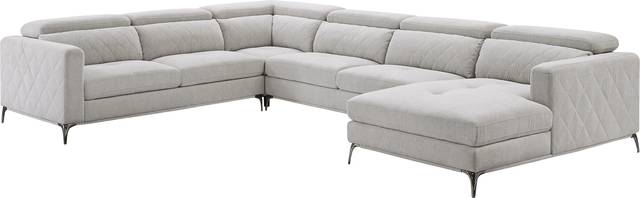 Via Sorrento Dove 4 Pc Sectional - Thumbnail - Image 1