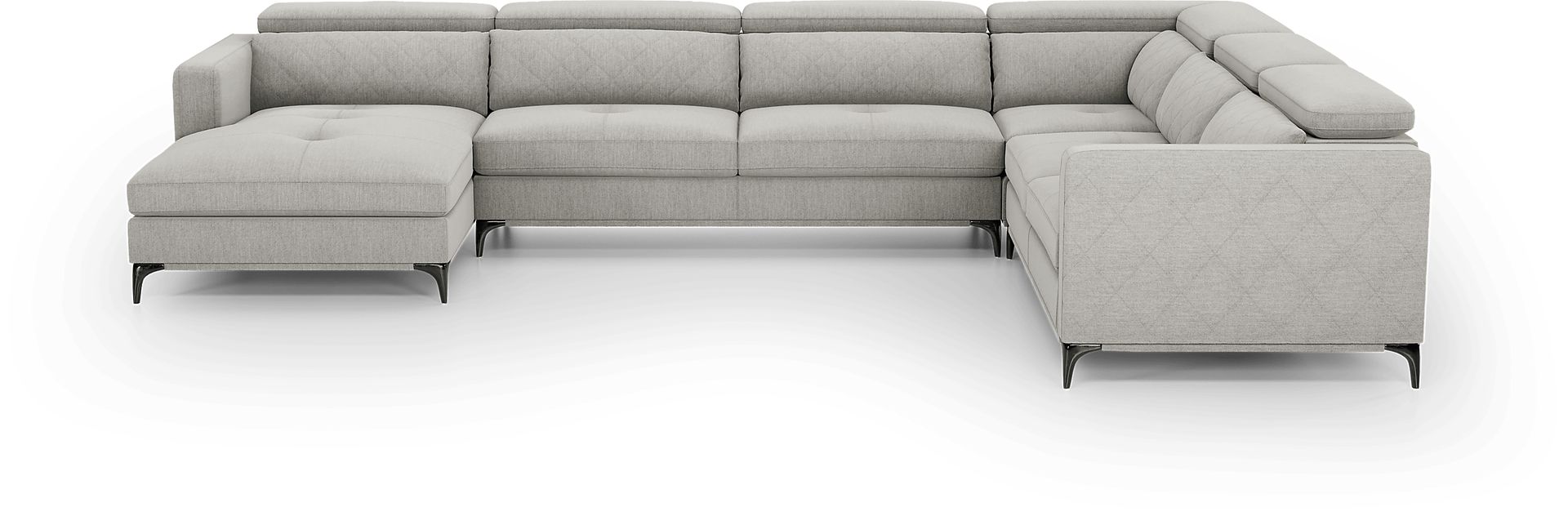 Via Sorrento Dove 7 Pc Sectional Living Room - Image 3