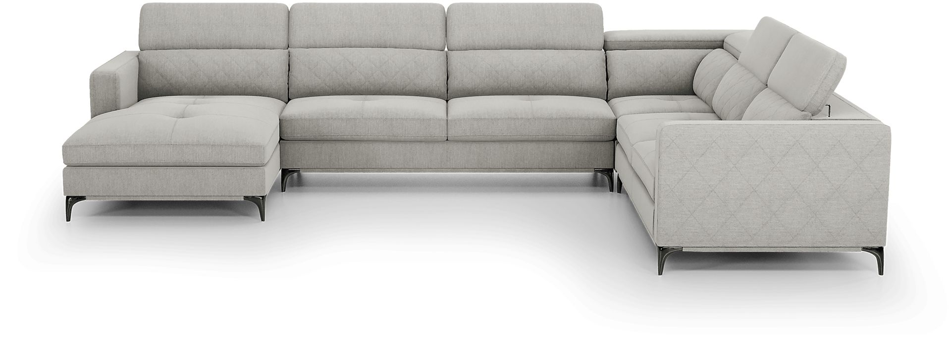 Via Sorrento Dove 7 Pc Sectional Living Room - Image 5