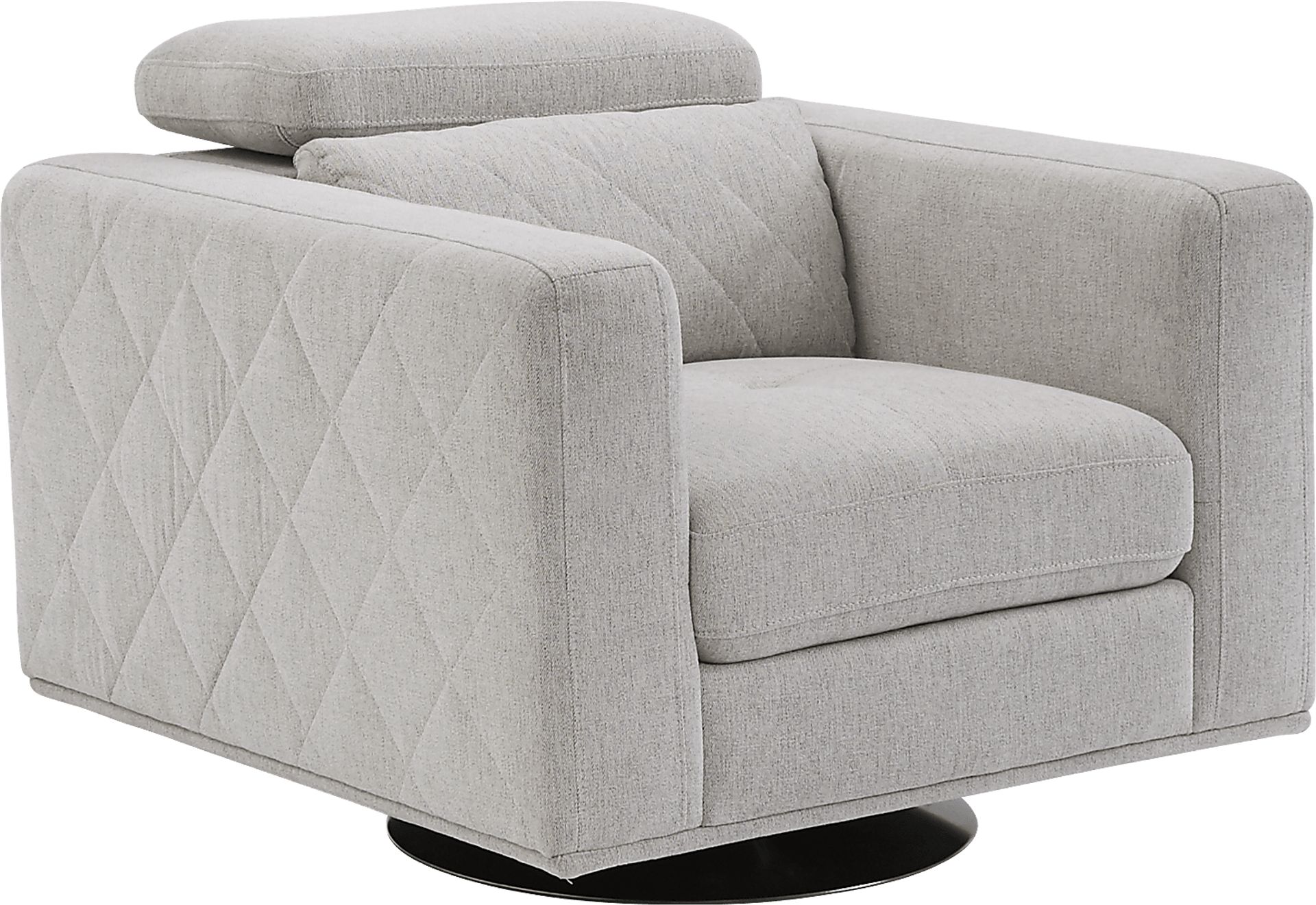 Via Sorrento Dove Swivel Chair - Image 1