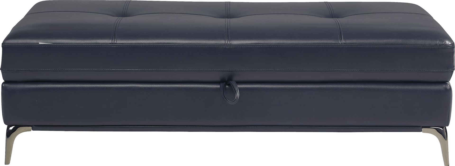 Via Sorrento Navy Storage Ottoman - Image 3