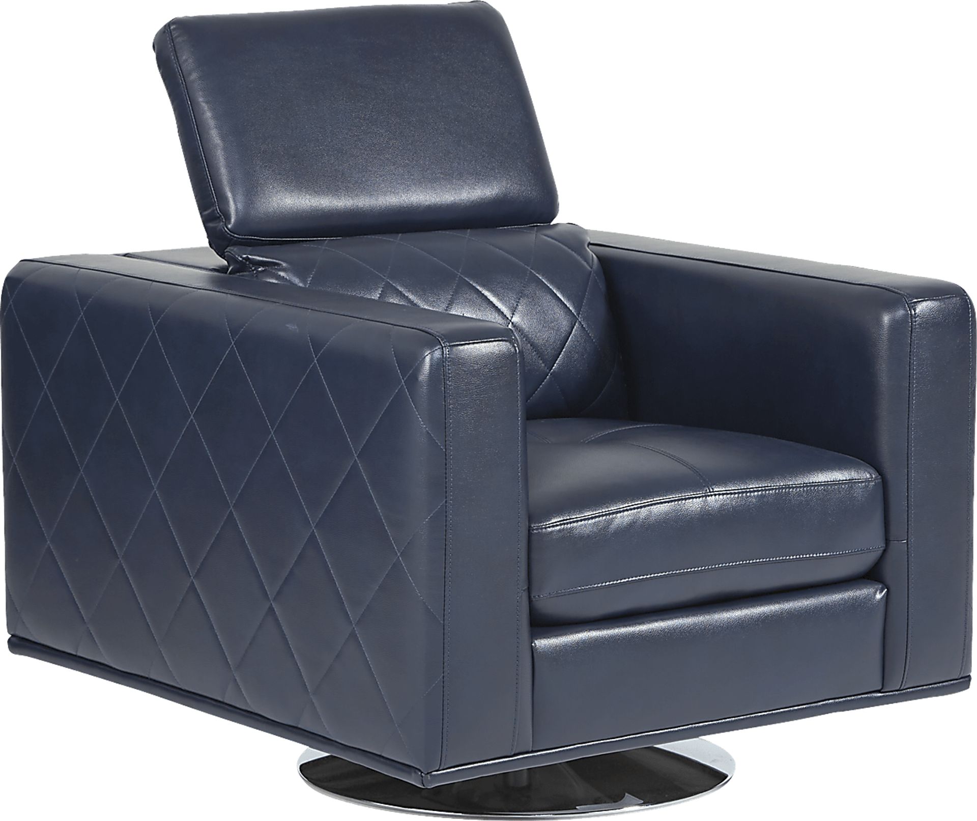 Via Sorrento Navy Swivel Chair - Image 3