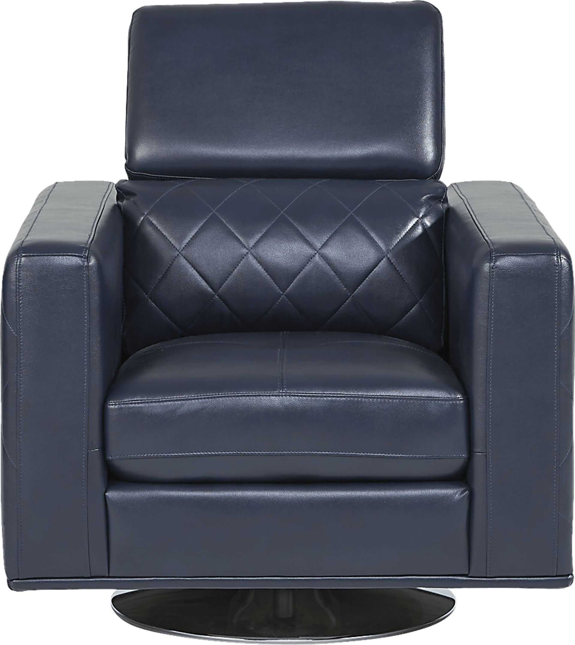 Via Sorrento Navy Swivel Chair - Image 4