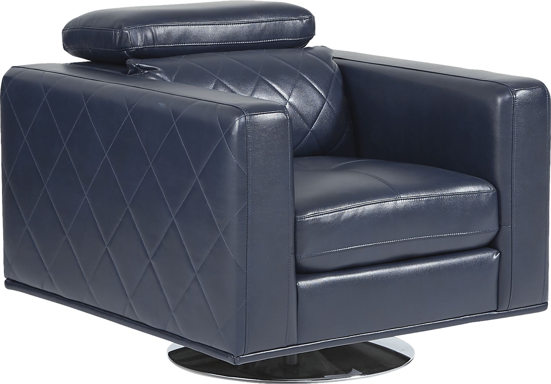 Via Sorrento Navy Swivel Chair - Image 1