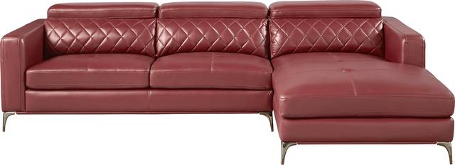 Via Sorrento Red 6 Pc Sectional Living Room Plus 65 in. TV - Thumbnail - Image 3