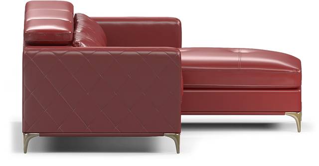 Via Sorrento Red 3 Pc Sectional Living Room - Thumbnail - Image 5