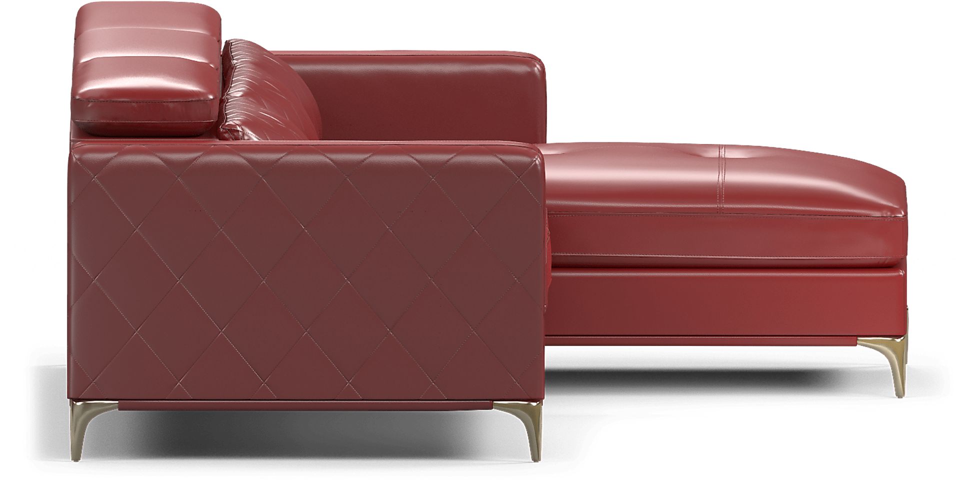 Via Sorrento Red 2 Pc Sectional - Image 5