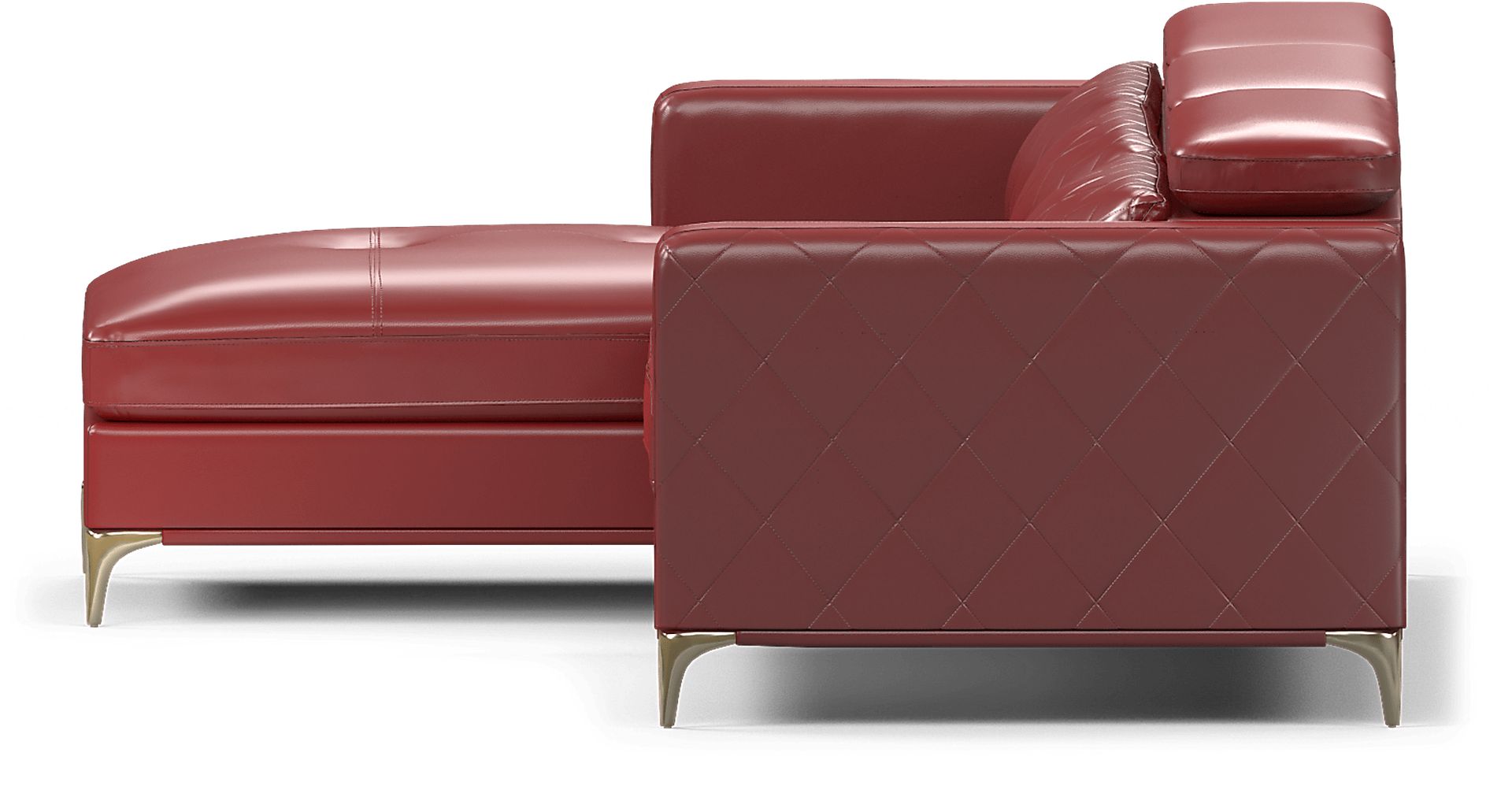 Via Sorrento Red 2 Pc Sectional - Image 5
