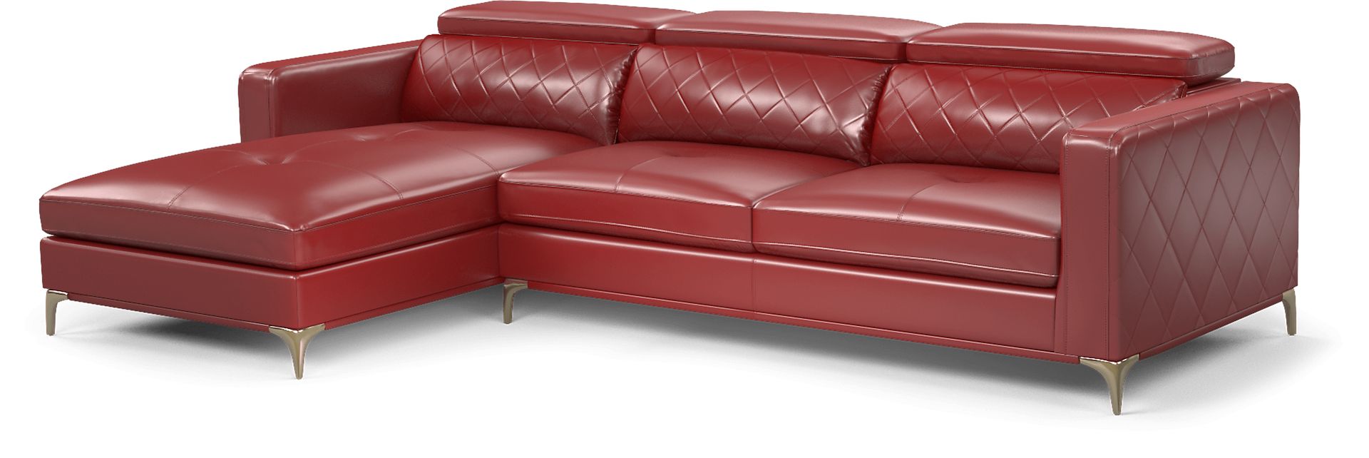 Via Sorrento Red 2 Pc Sectional - Image 1