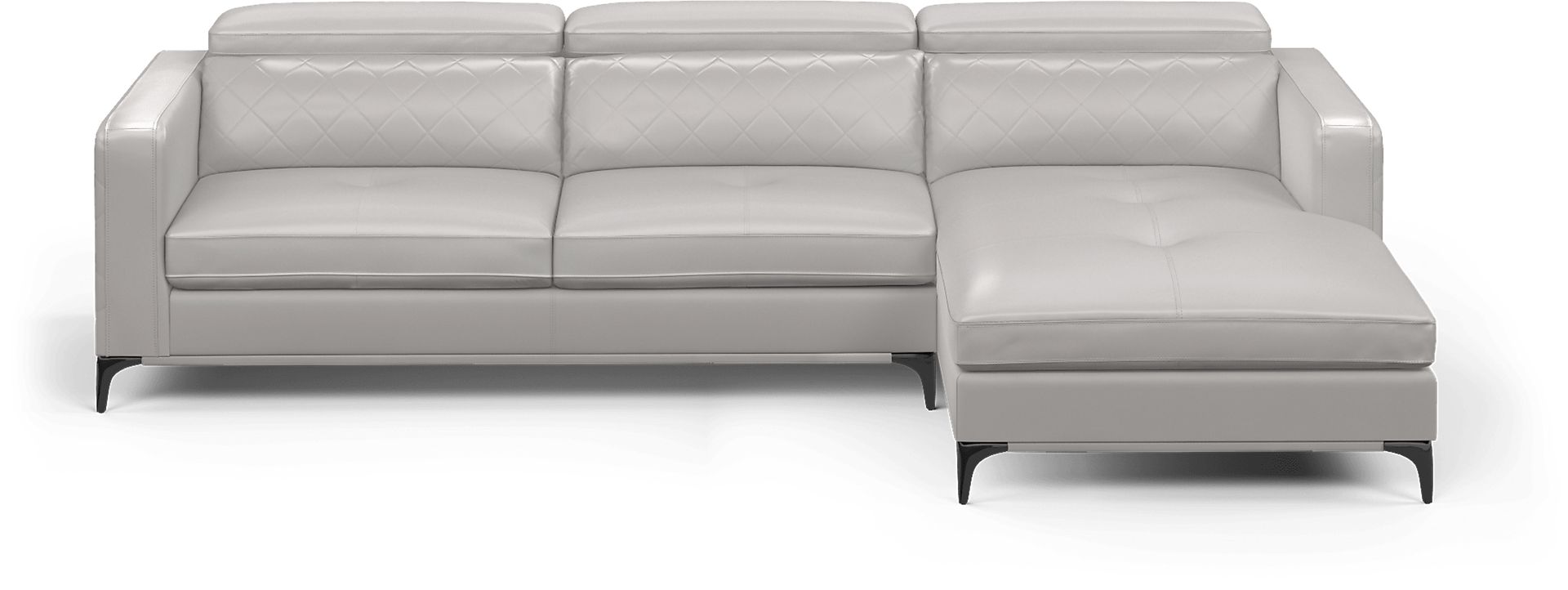 Via Sorrento White 2 Pc Sectional - Image 3