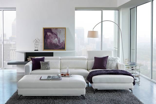 Via Sorrento White 2 Pc Sectional - Thumbnail - Image 2
