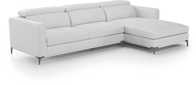 Via Sorrento White 2 Pc Sectional - Thumbnail - Image 1