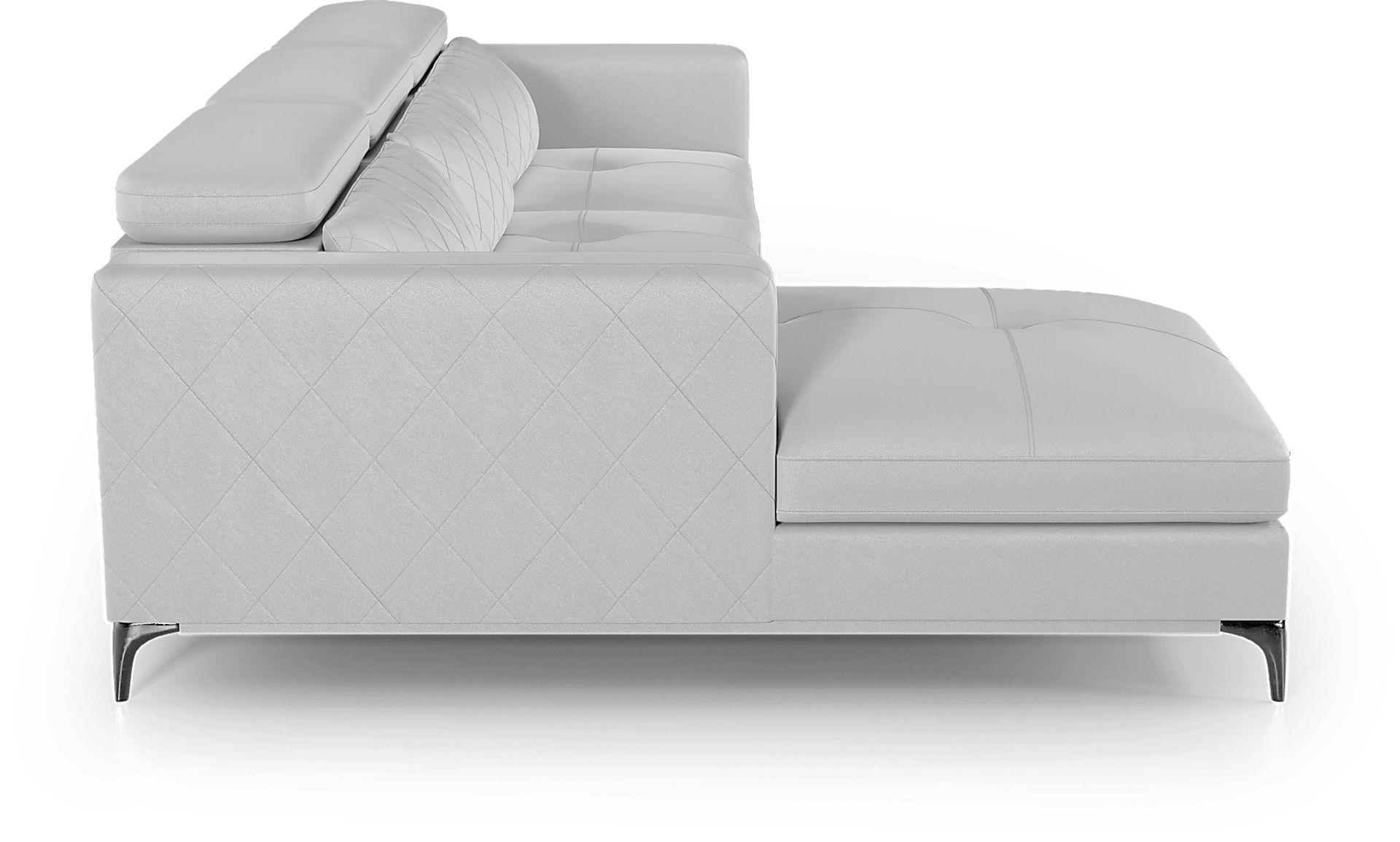 Via Sorrento White 2 Pc Sectional - Image 5