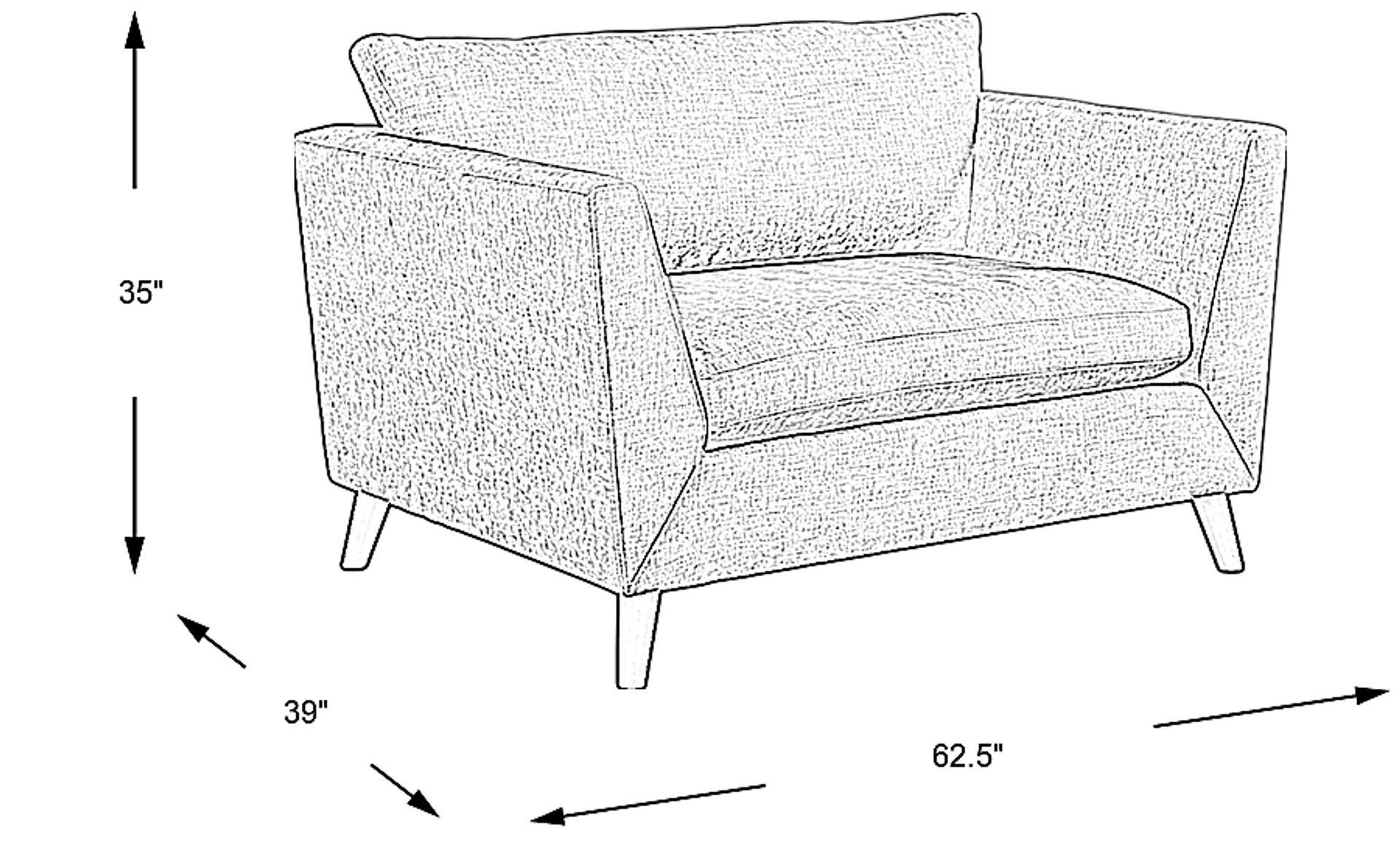Dimension Image. Please refer to the Dimension Tab on this page for dimension details.