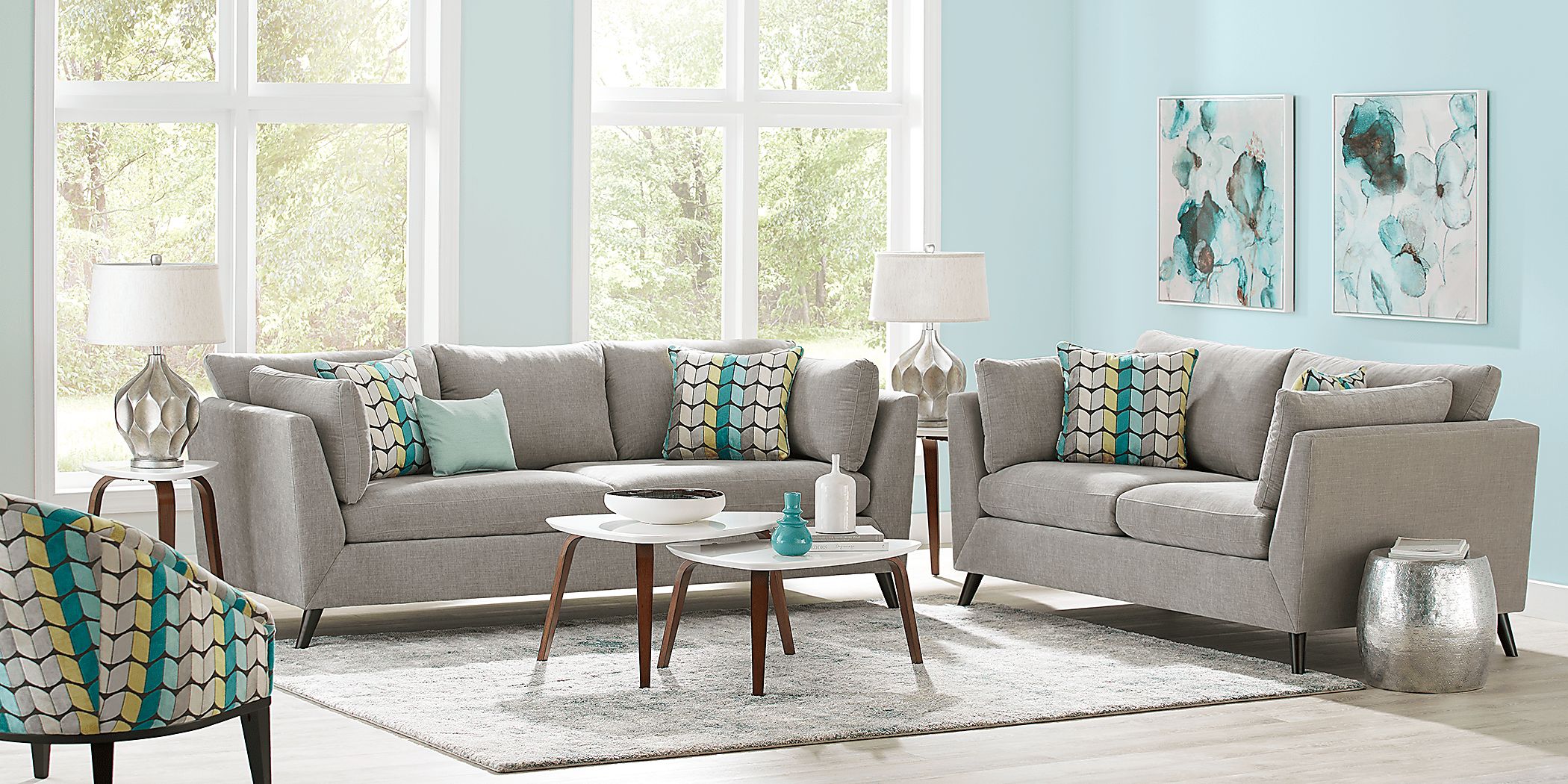Sofia Vergara West Loft Dove Sofa Rooms To Go
