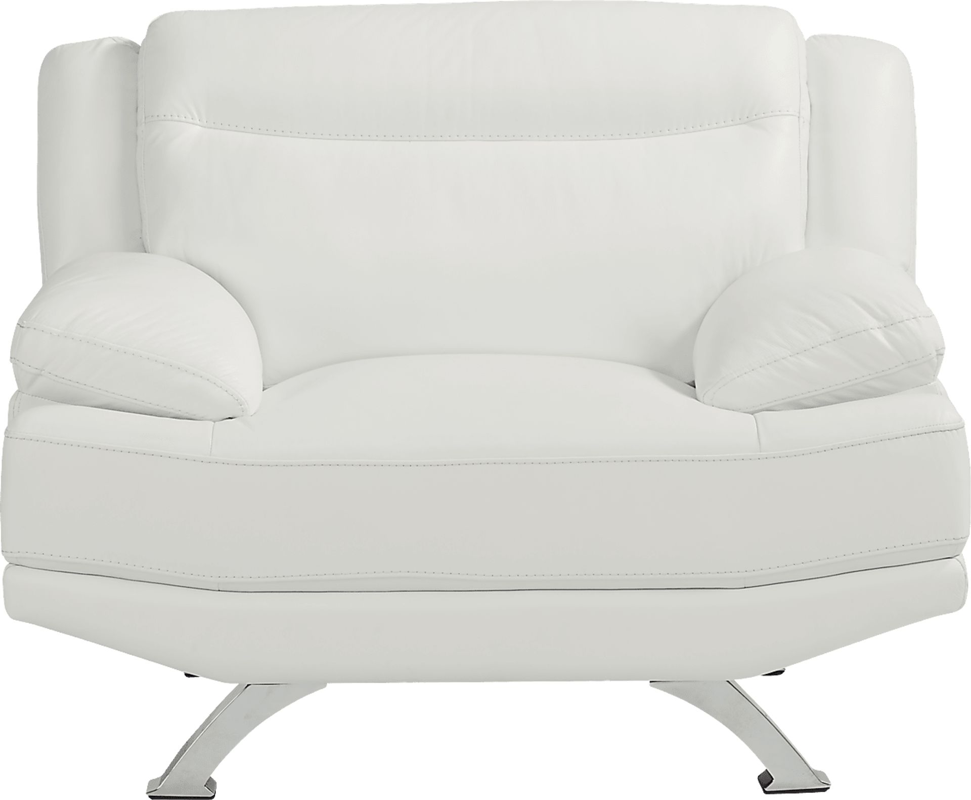Zamora White Leather 6 Pc Living Room - Image 7