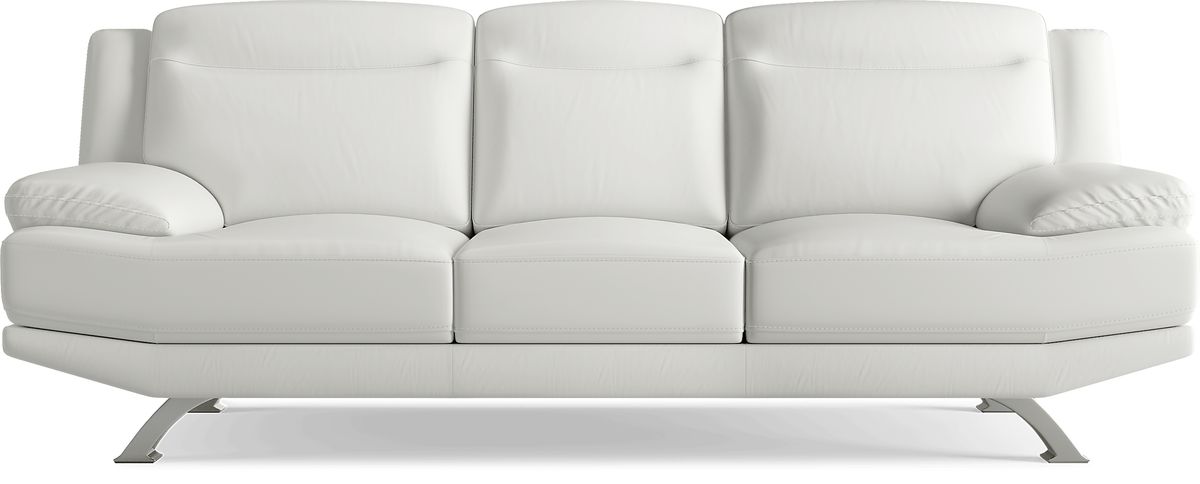 Leather White Sofas You'll Love