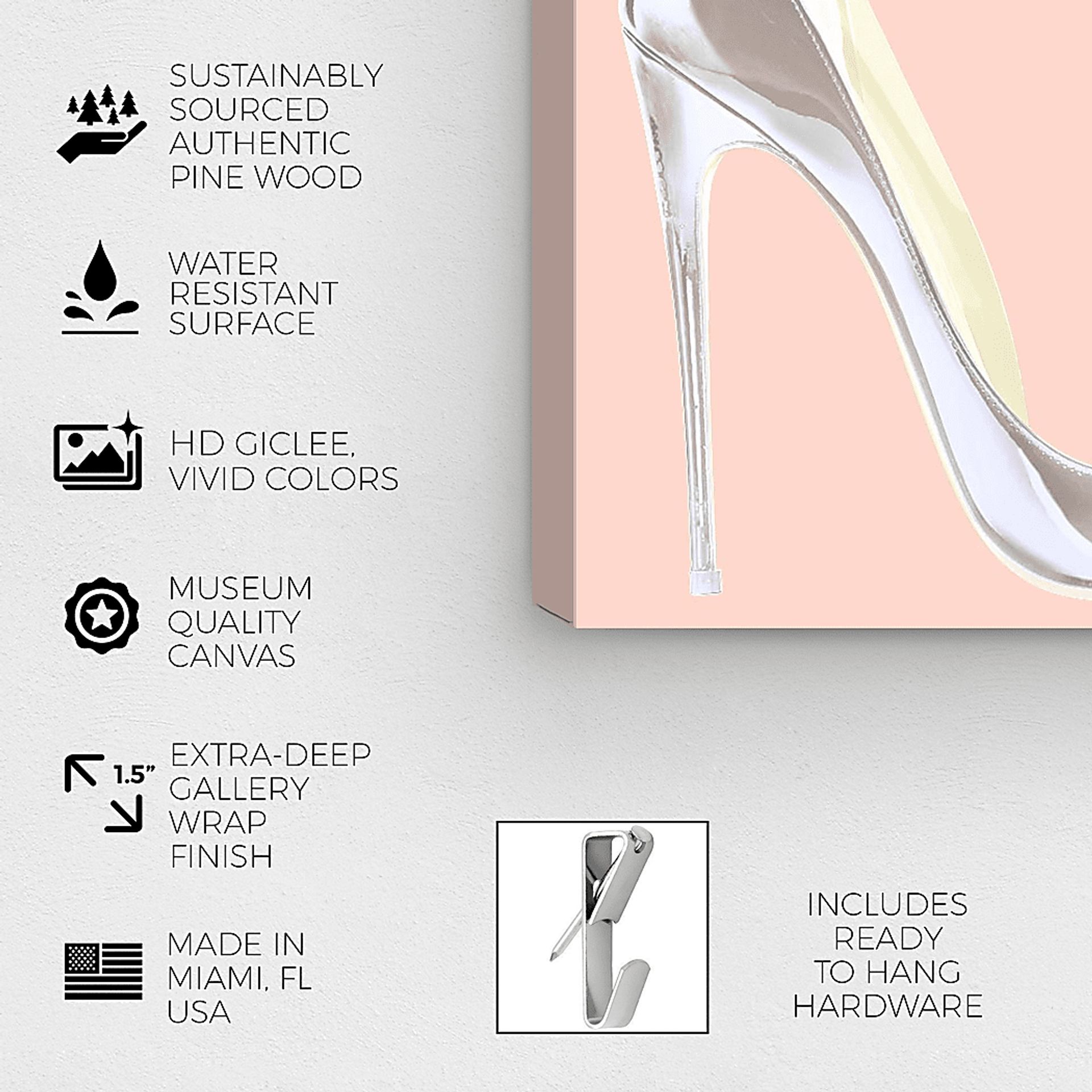 Sofia's Heels Pink Artwork - Image 3