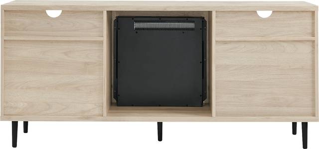 Sofley Birch 60 in. Console With Electric Fireplace - Thumbnail - Image 2