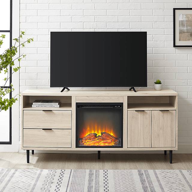 Sofley Birch 60 in. Console With Electric Fireplace - Thumbnail - Image 5