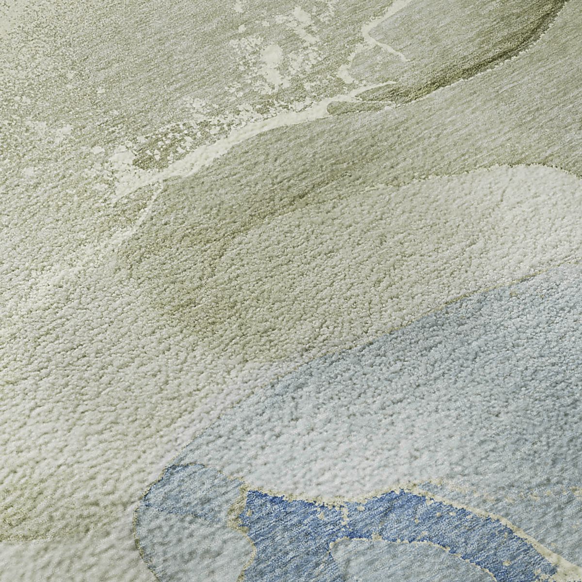 Softy La Seneca Sky Blue Polyester Fabric Rug | Rooms to Go