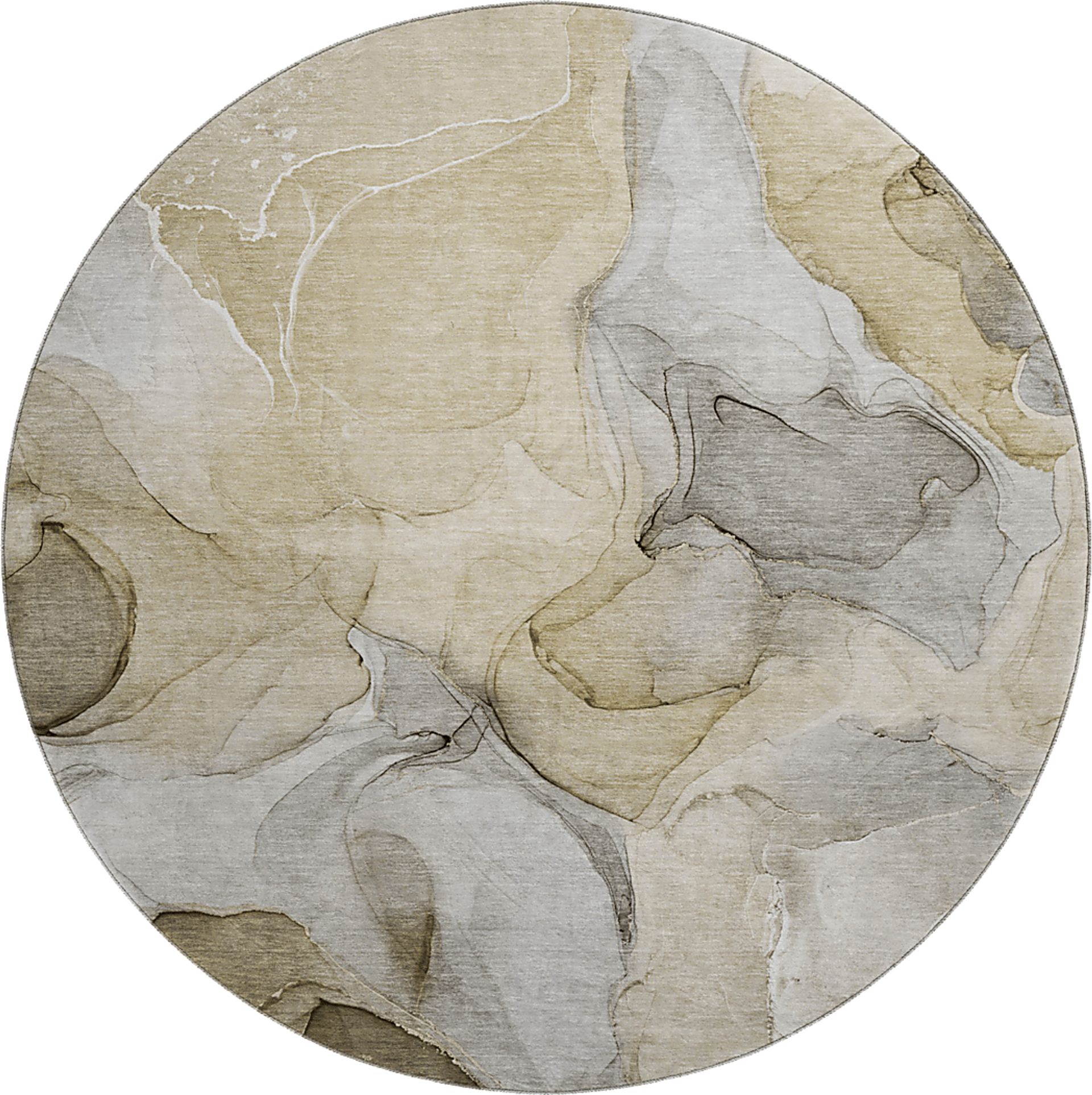 Softy Mirabel Multi 8' Round Rug - Image 1