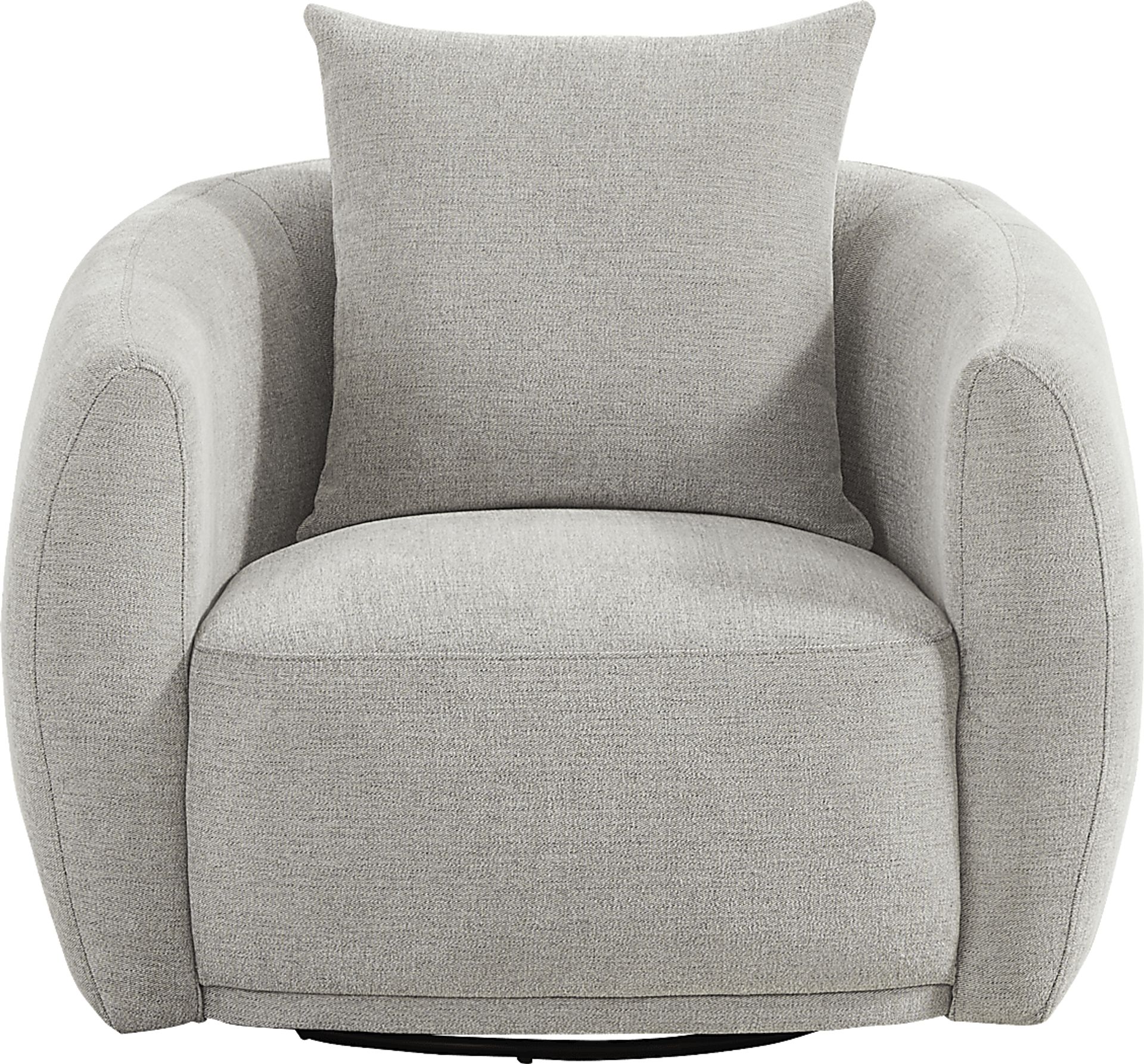 Soho Avenue Gray Swivel Chair - Image 2