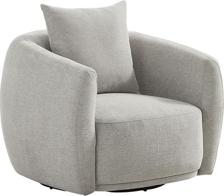 Soho Avenue Gray Swivel Chair
