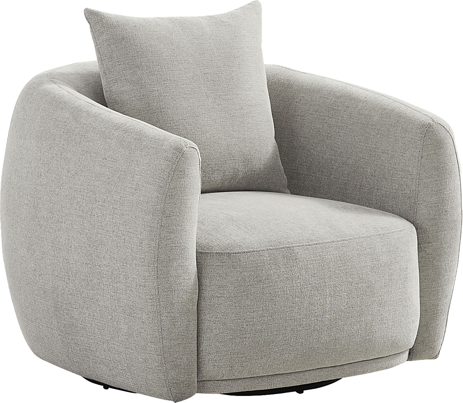 Soho Avenue Gray Swivel Chair - Image 1