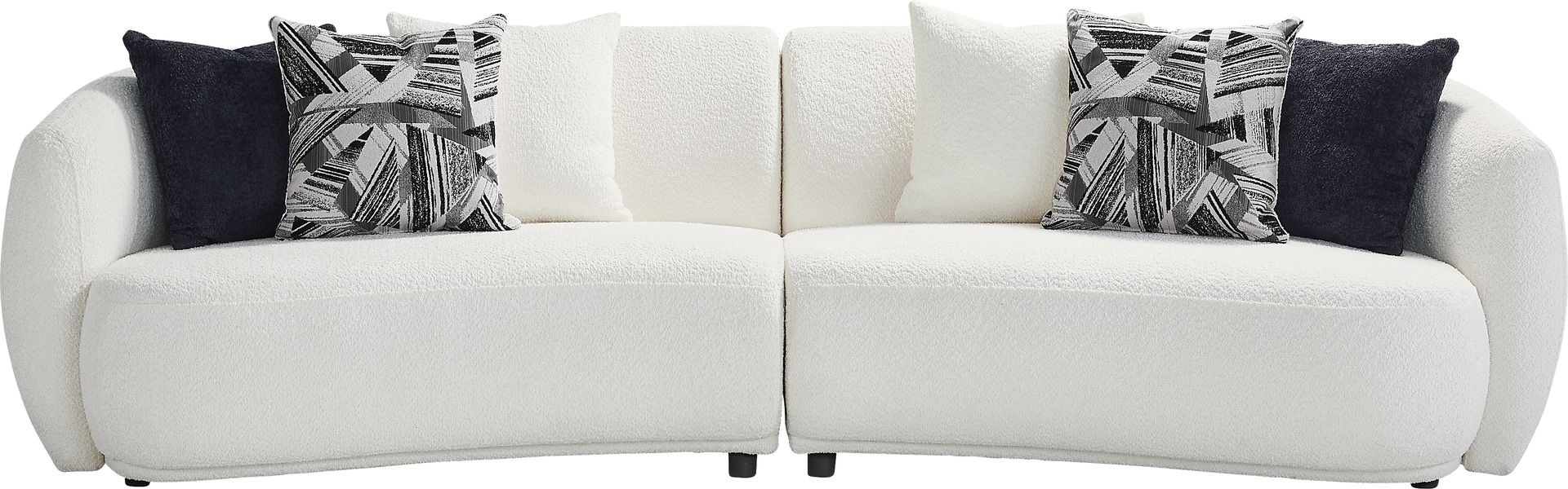 Soho Avenue White 2 Pc Sectional - Image 1