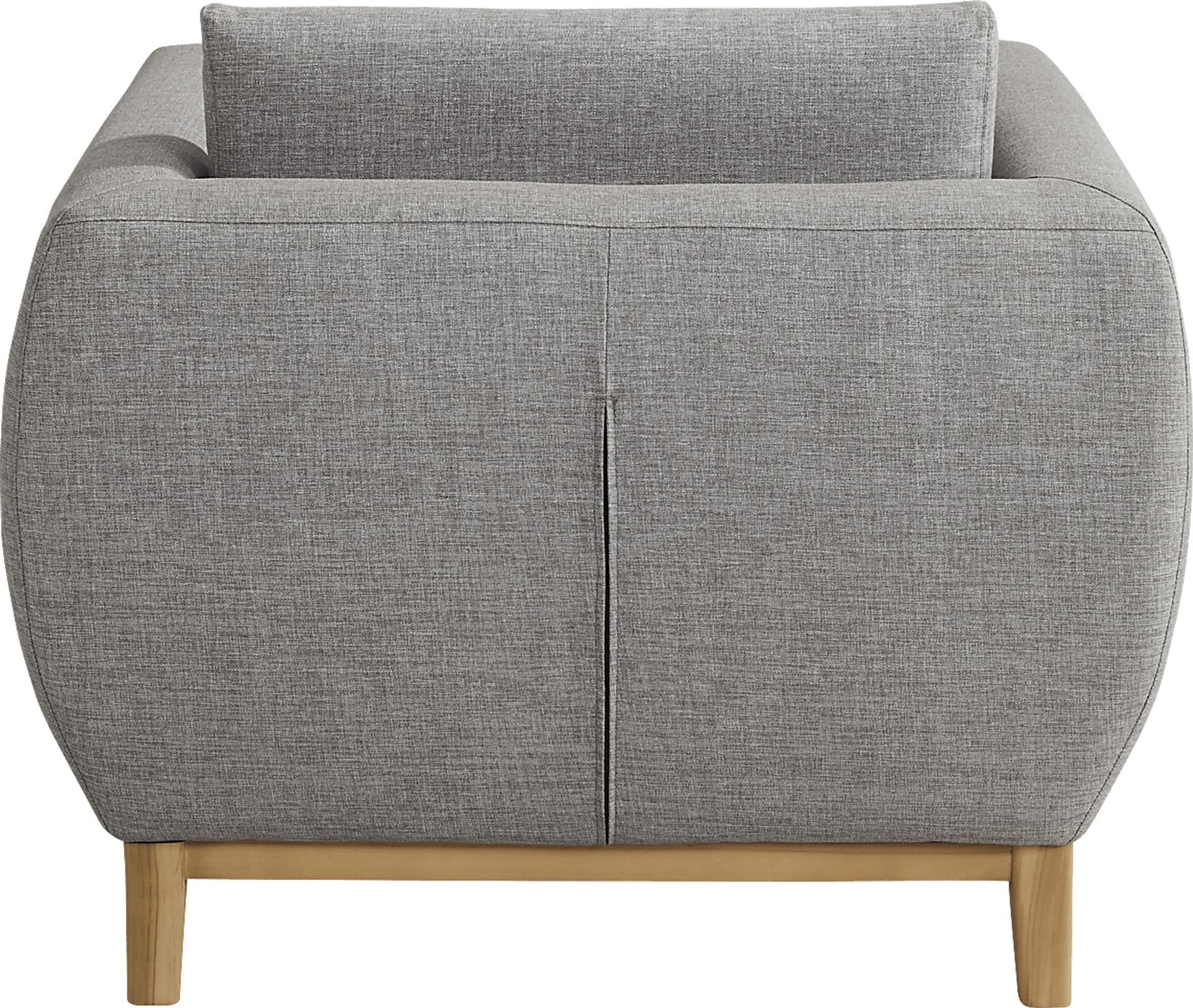 Soho Gray Outdoor Club Chair with Gray Cushions - Image 4