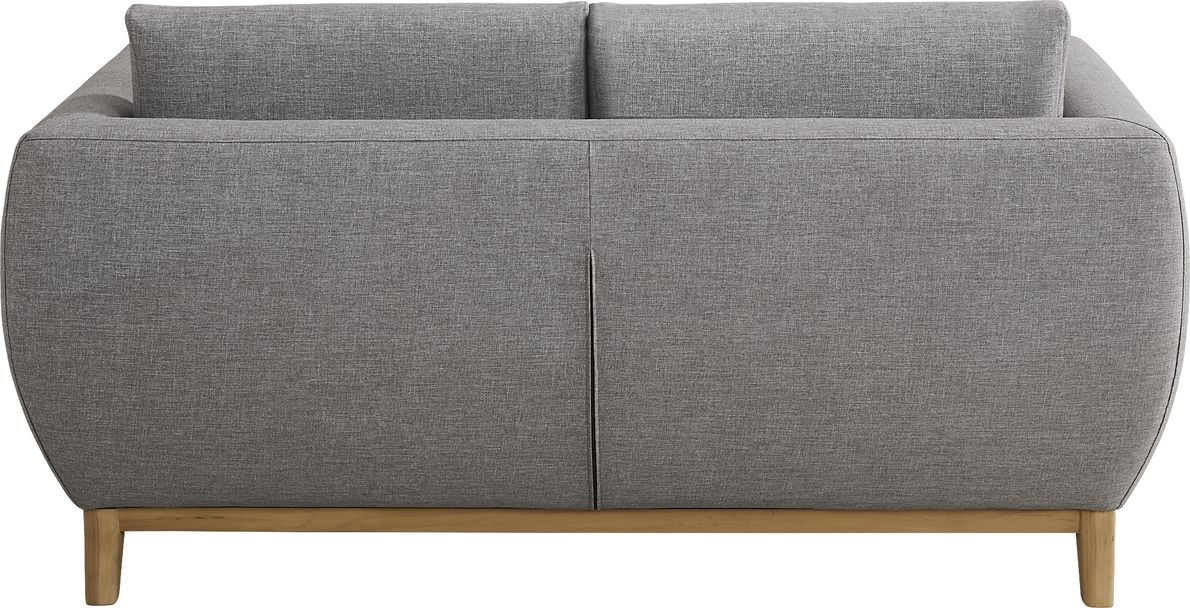 Soho Gray Outdoor Loveseat with Gray Cushions Rooms To Go