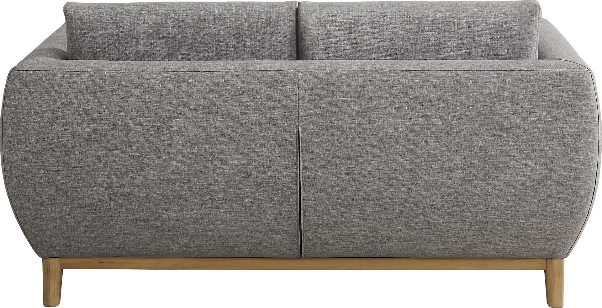 Soho Gray Outdoor Loveseat with Gray Cushions - Image 3