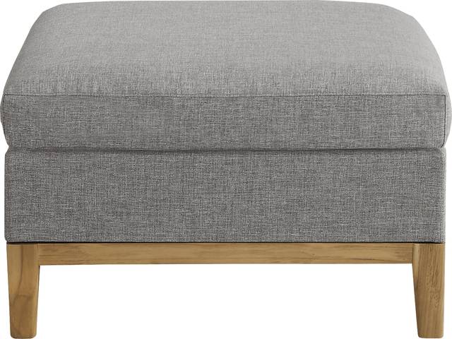 Soho Gray Outdoor Ottoman - Thumbnail - Image 2