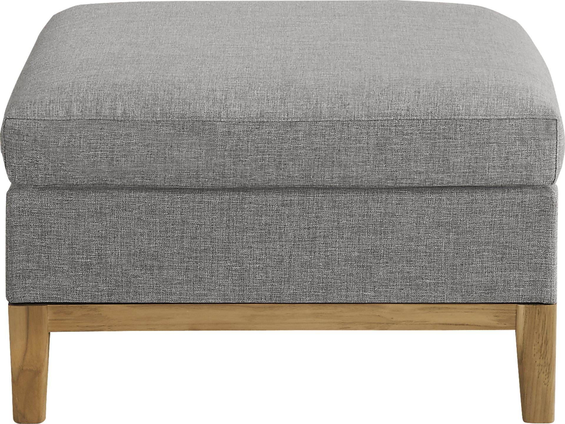 Soho Gray Outdoor Ottoman - Image 2