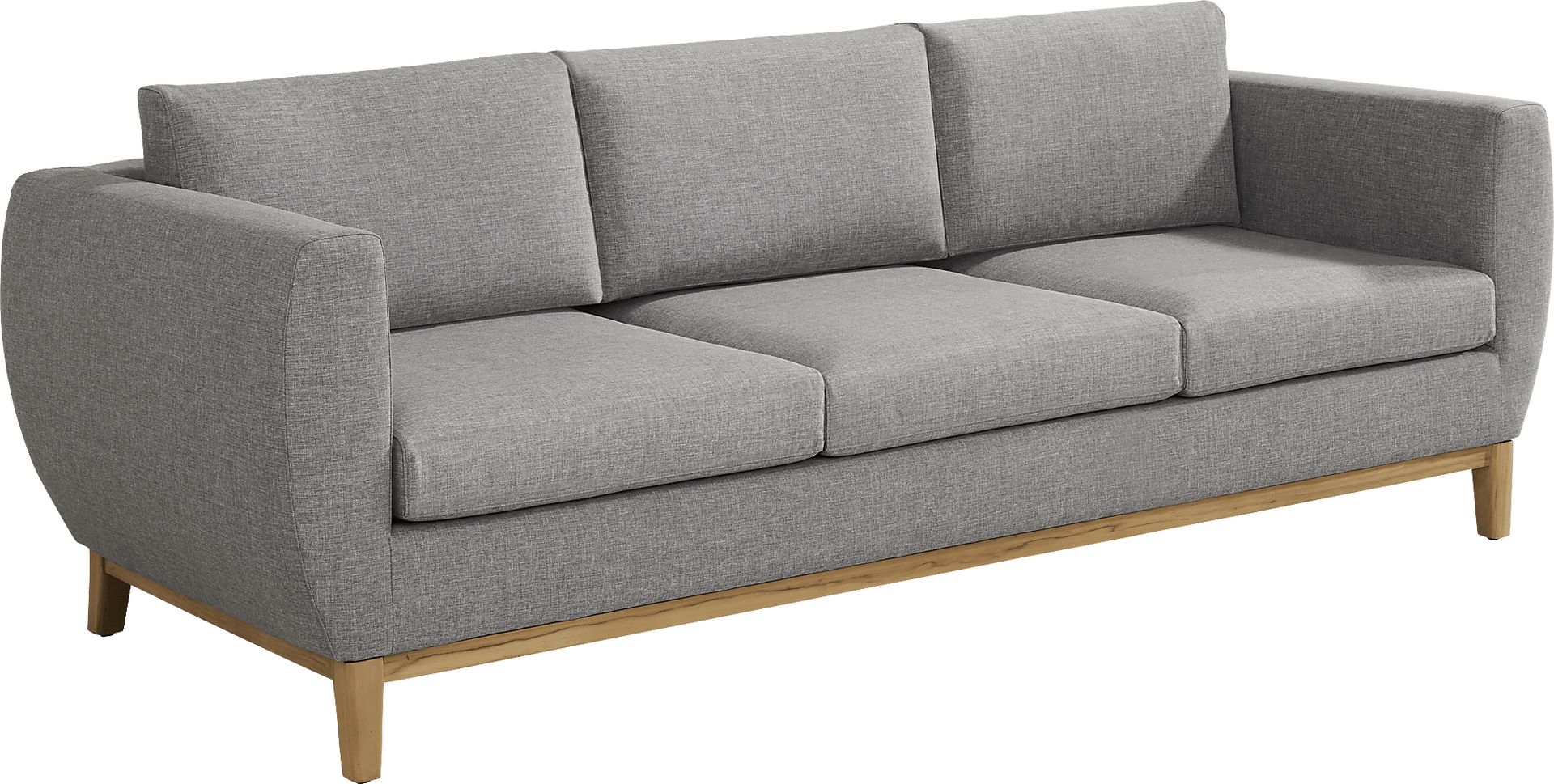 Soho Gray Outdoor Sofa with Gray Cushions - Image 2