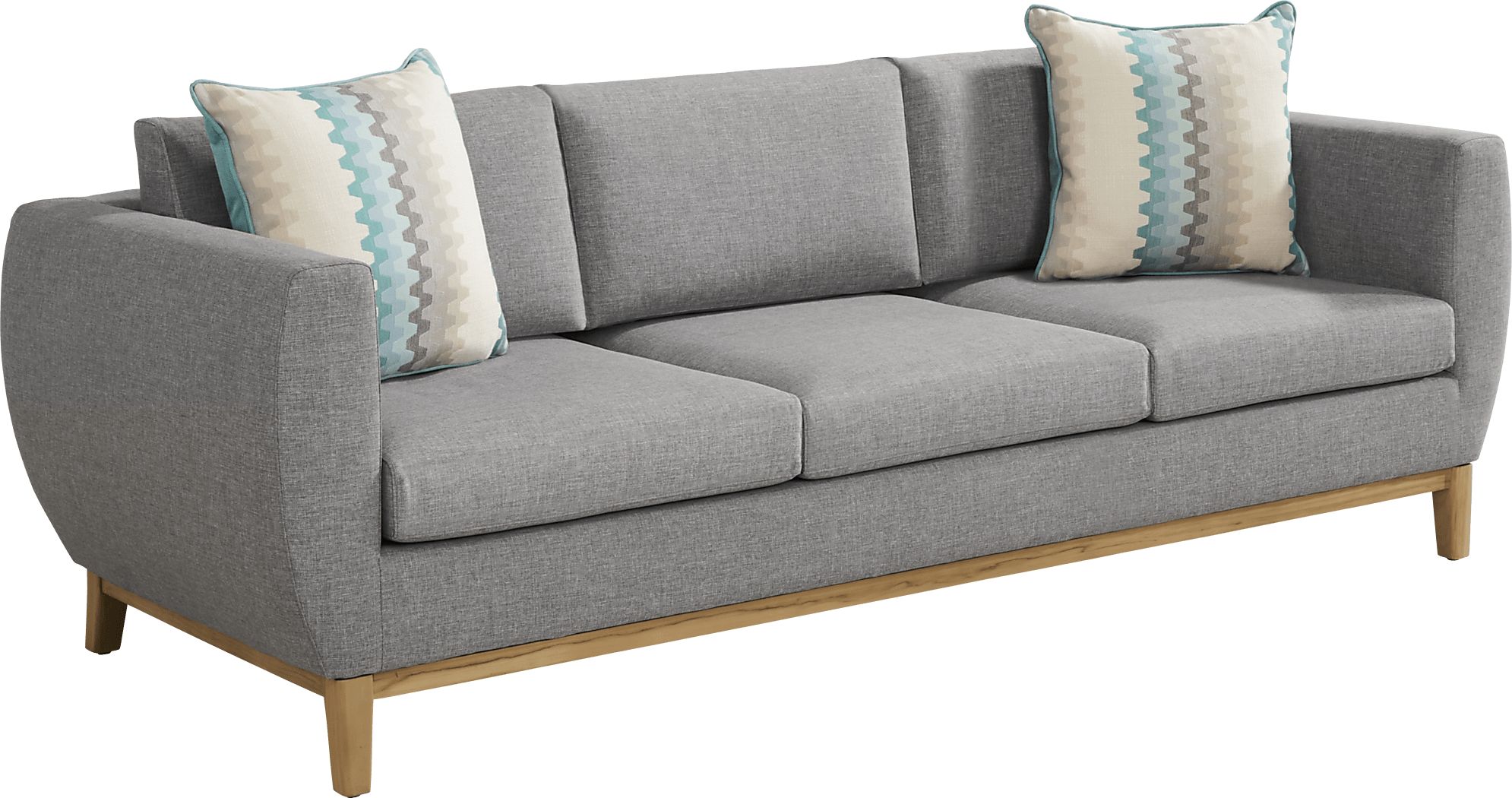 Soho Gray Teak Outdoor Sofa