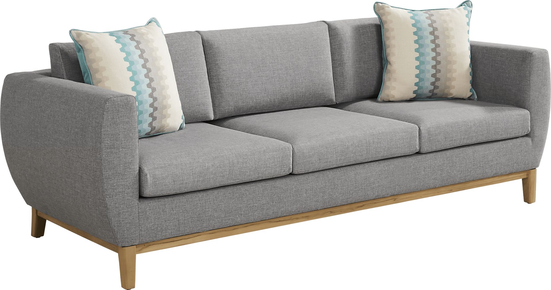 Soho Gray Outdoor Sofa with Gray Cushions - Image 1
