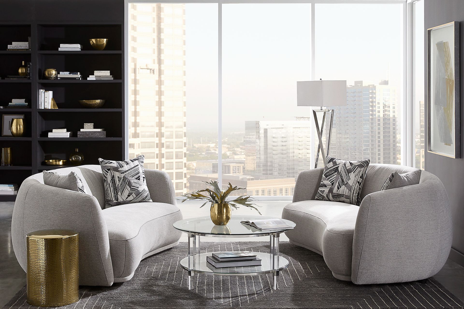 Soho Heights Gray 2 Pc Living Room - Image 1