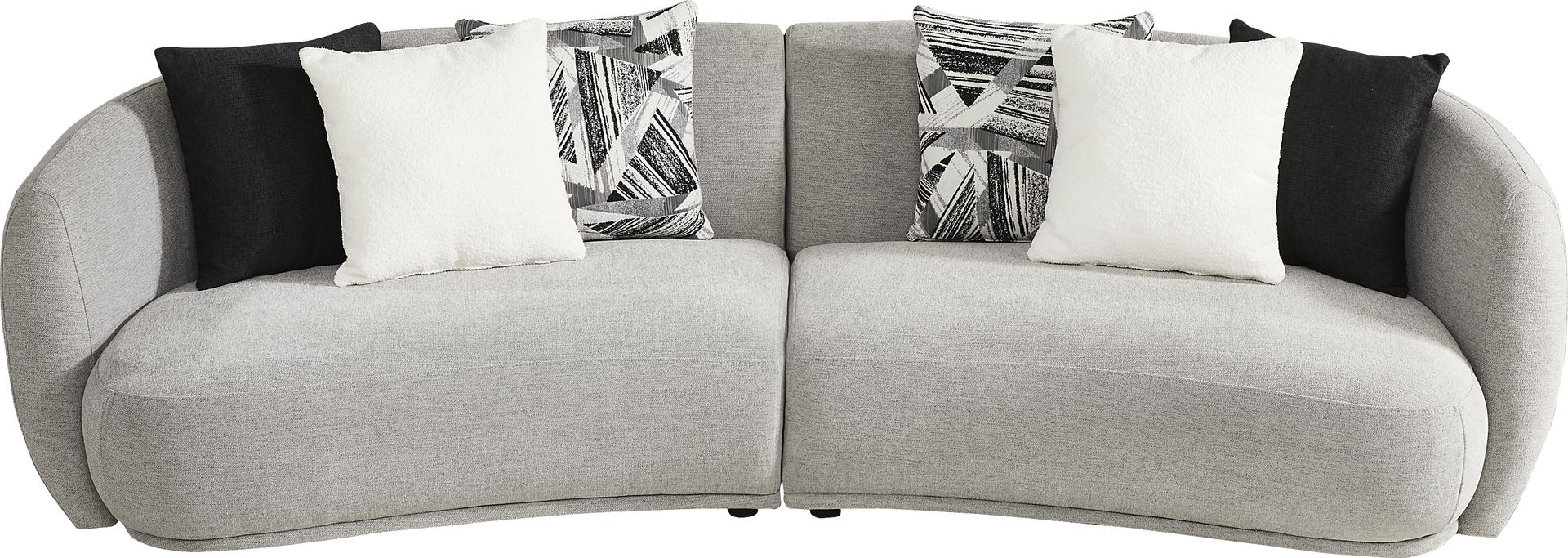 Soho Heights Gray 5 Pc Sectional Living Room - Image 2