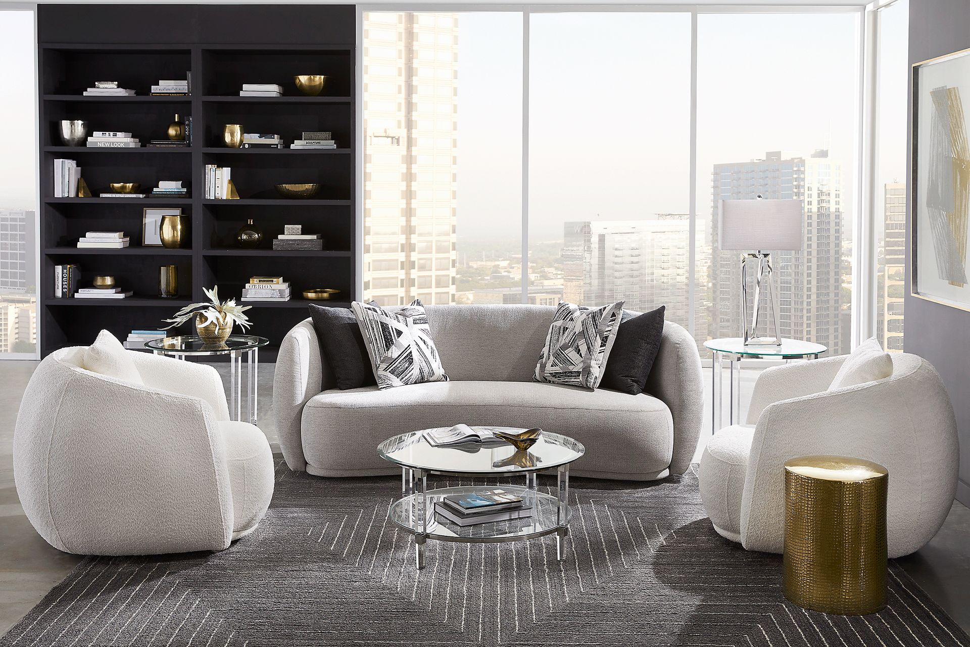Soho Heights Gray 5 Pc Living Room - Image 1