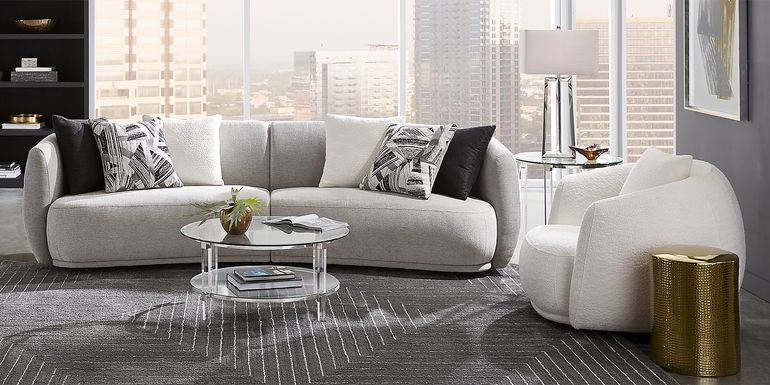 Soho Heights Gray 5 Pc Sectional Living Room