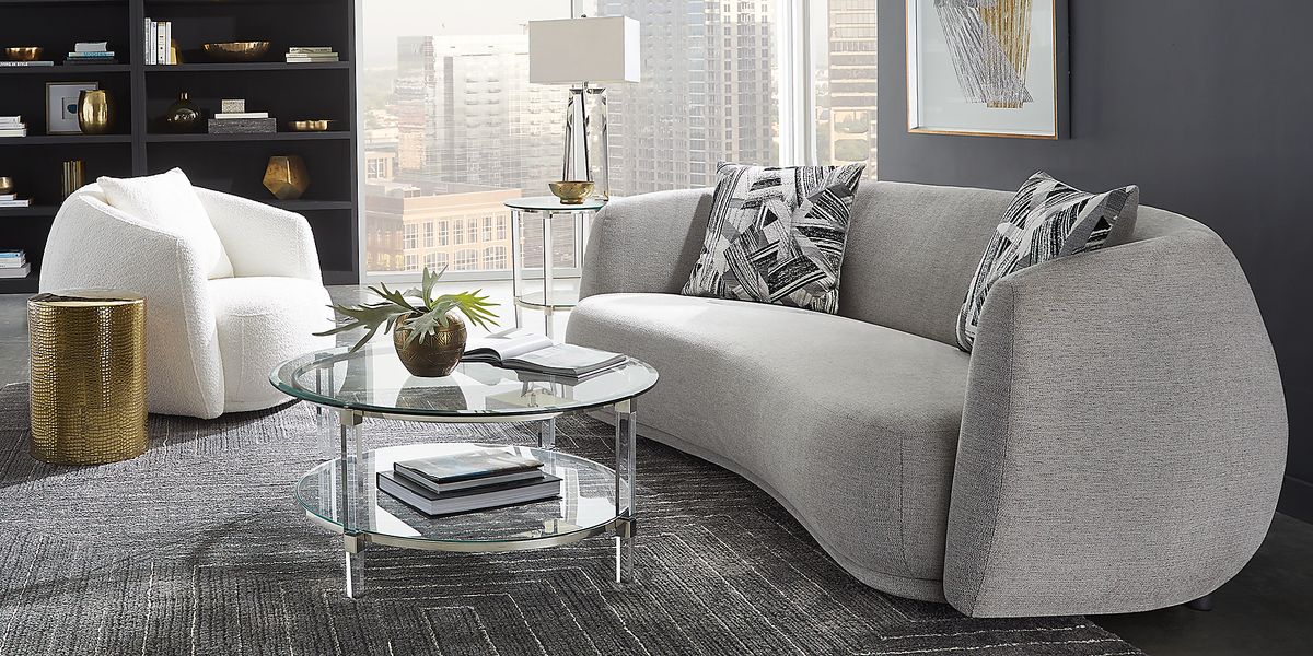 Soho Heights Gray Fabric Sofa | Rooms to Go