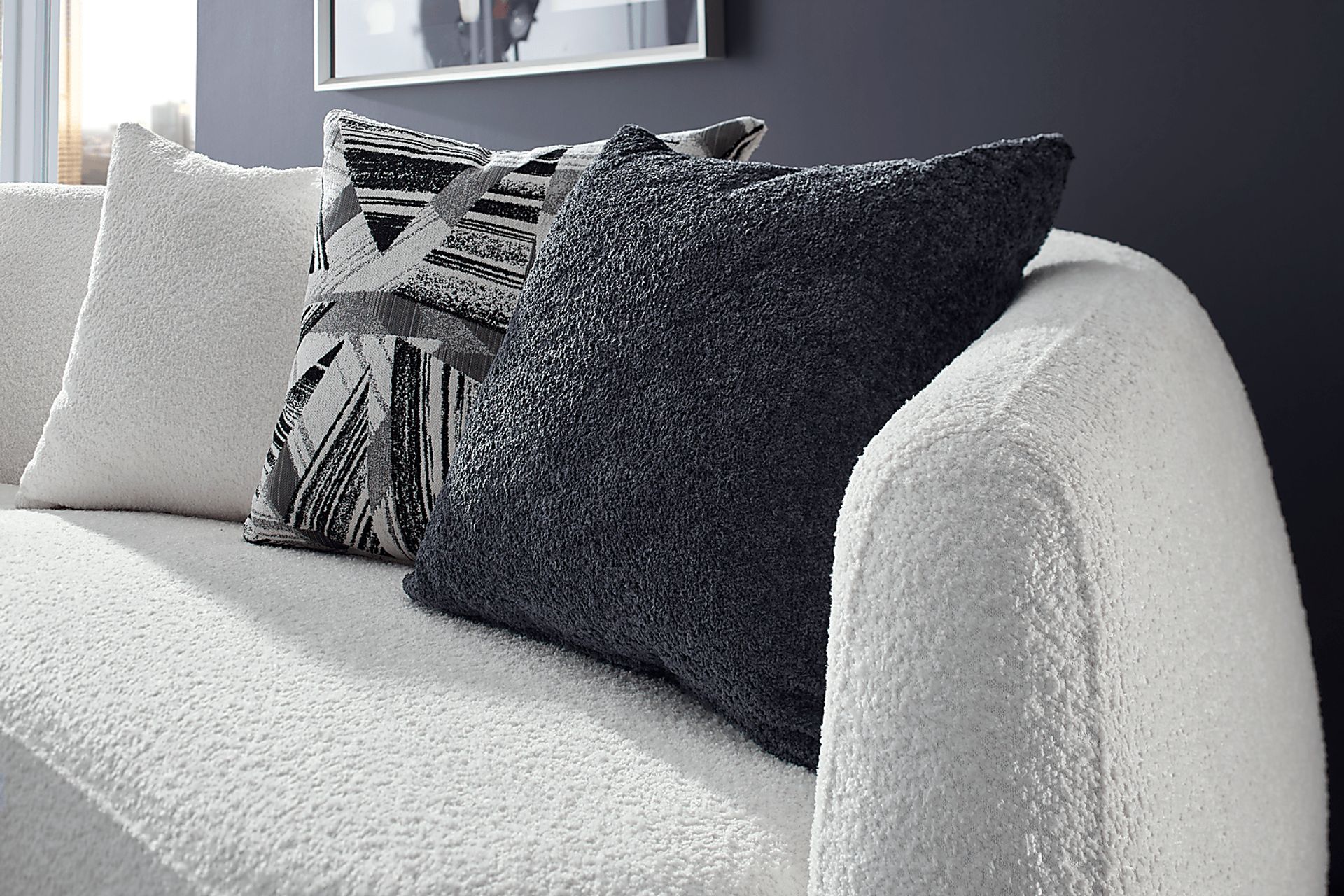 Soho Heights White 3 Pc Sectional - Image 6