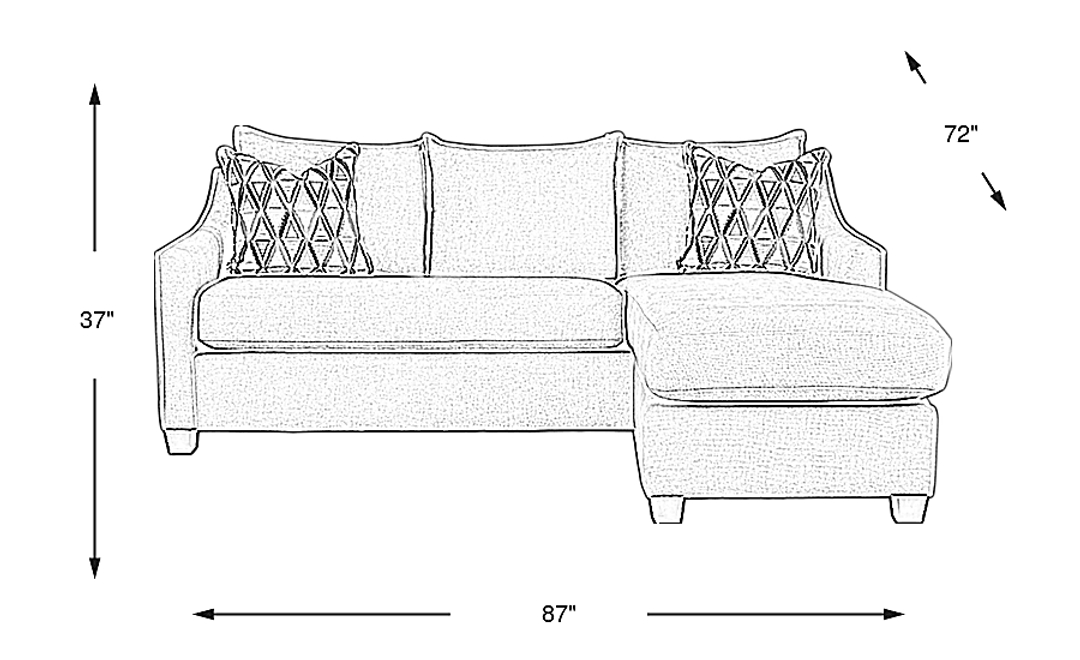Soho Place Chaise Sofa