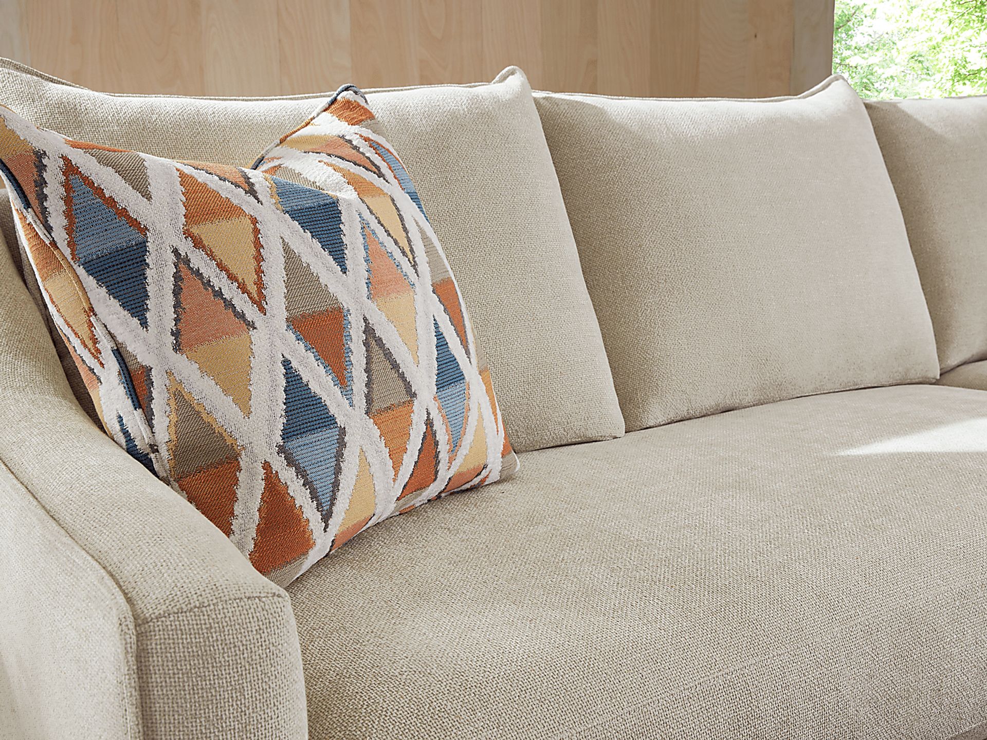 Soho Place Beige Gel Foam Sleeper Chaise Sofa - Image 5